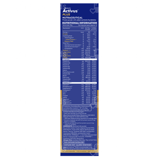 Activus Plus Vanilla Flavour Zero Added Sucrose Refill Powder 400Gm